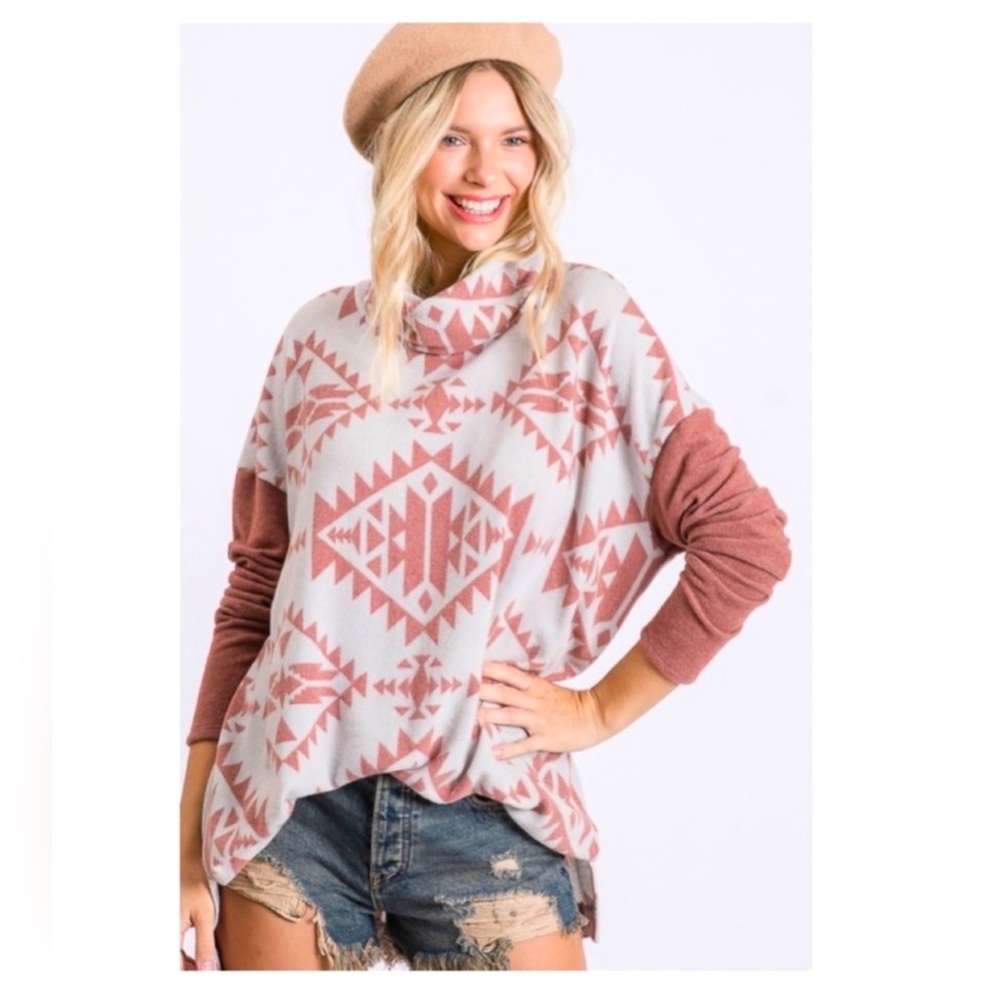 BNWT FirstLove by Lovelyn, Aztec Pullover